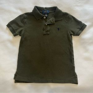 Polo By Ralph Lauren The Iconic Pique Toddler Polo Shirt 4T - Army Green